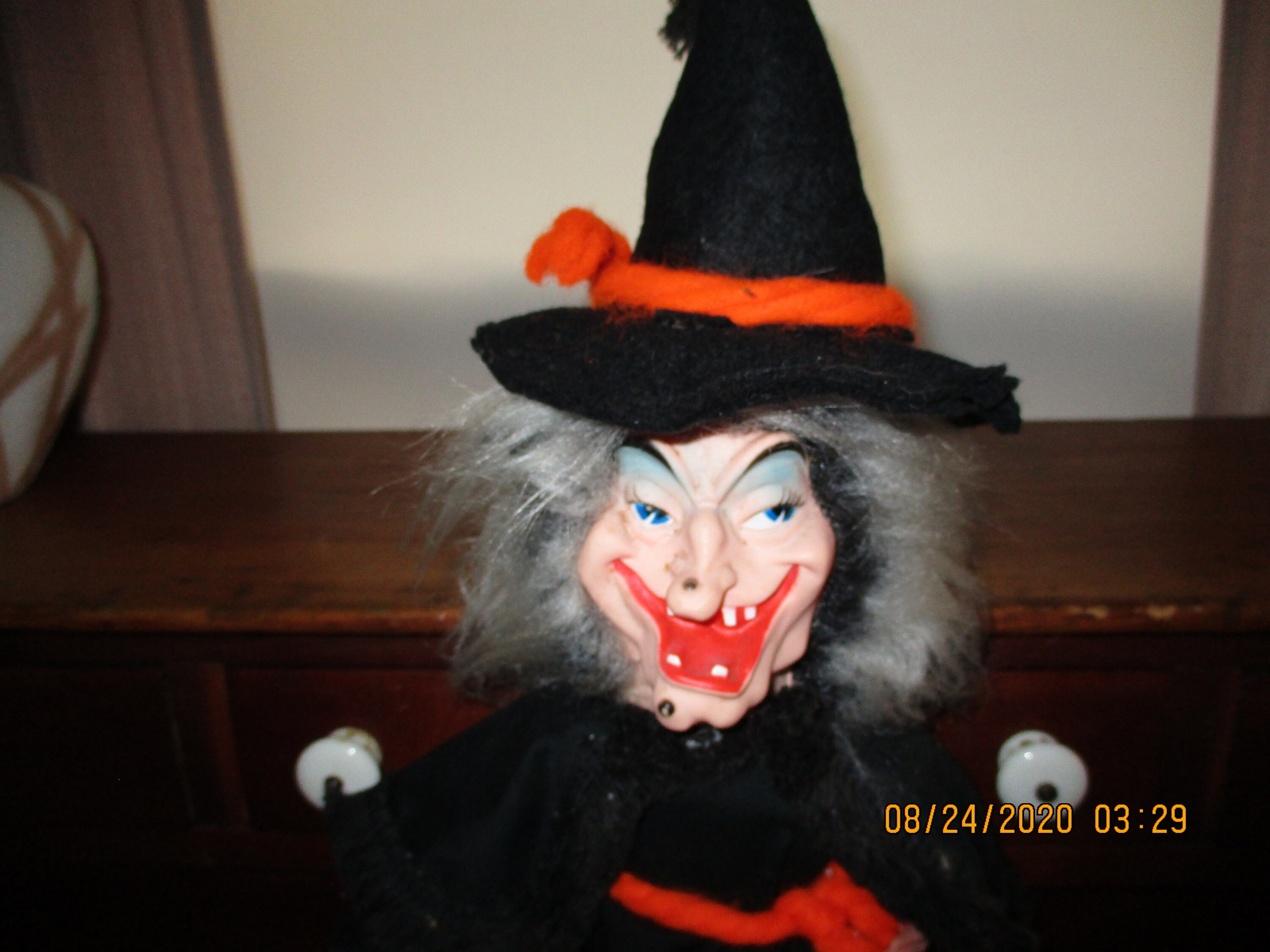 Scary Vintage Halloween Witch Figure Home Made / Crafty Folk Etsy