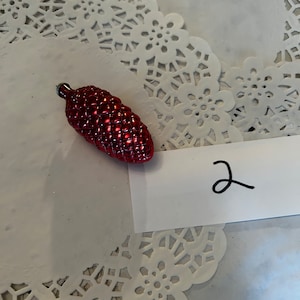 Antique Vintage Pinecone Mercury Glass Ornament ~ Ideal For Feather Tree ~ Rare Figural Shape ~ European Made