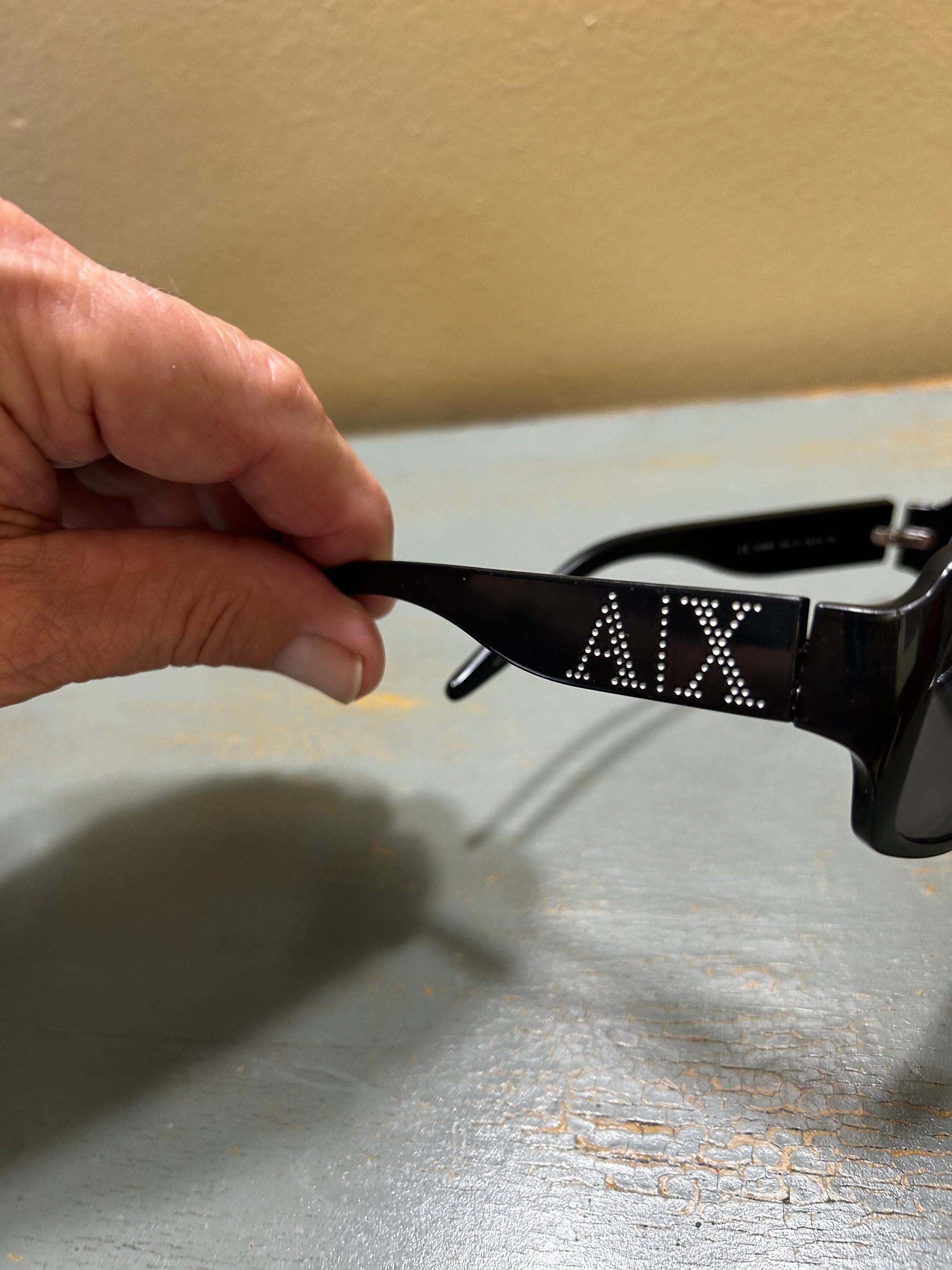 Vintage Armani Exchange Women Oversized Sunglasses ~ Black 