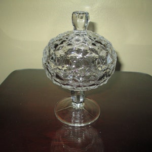 Lovely Vintage Fostoria AMERICAN Candy Dish & Lid ~ Classic Quality Look!