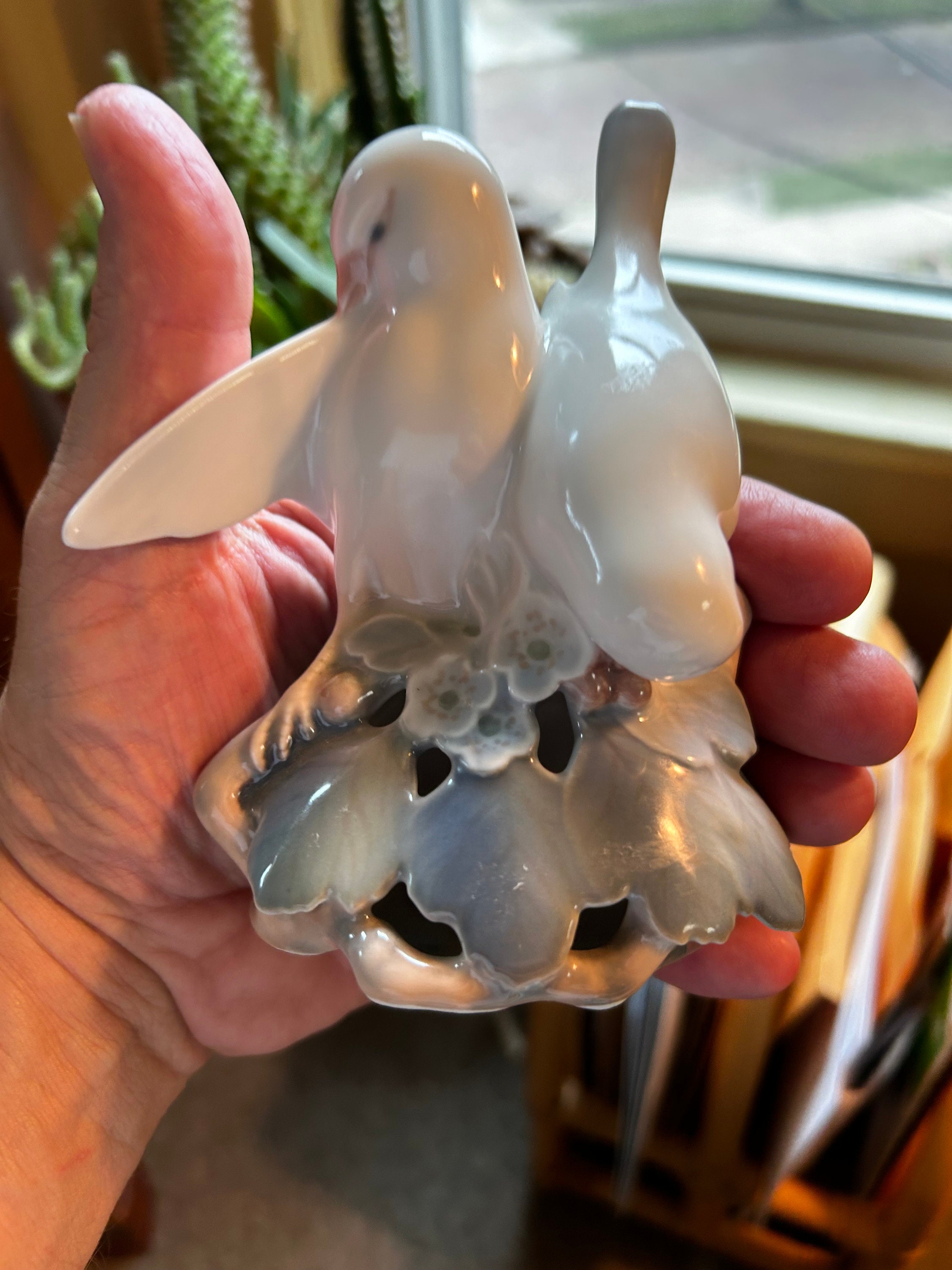 Lovely Rare Royal Copenhagen / Denmark Figurine ~ Love Birds