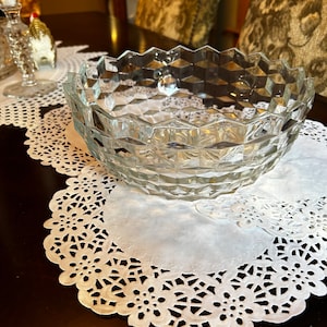 Vintage Fostoria AMERICAN Crystal 9&quot; Round Serving Bowl ~ Very Nice!