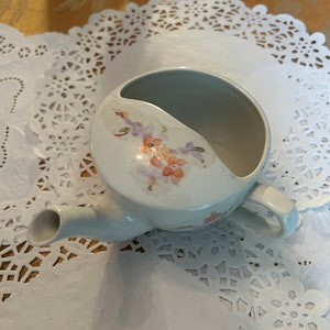 Antique Orange Floral Cup Shaped Infant / Invalid Feeder ~ Regnas London ~ Beautiful!