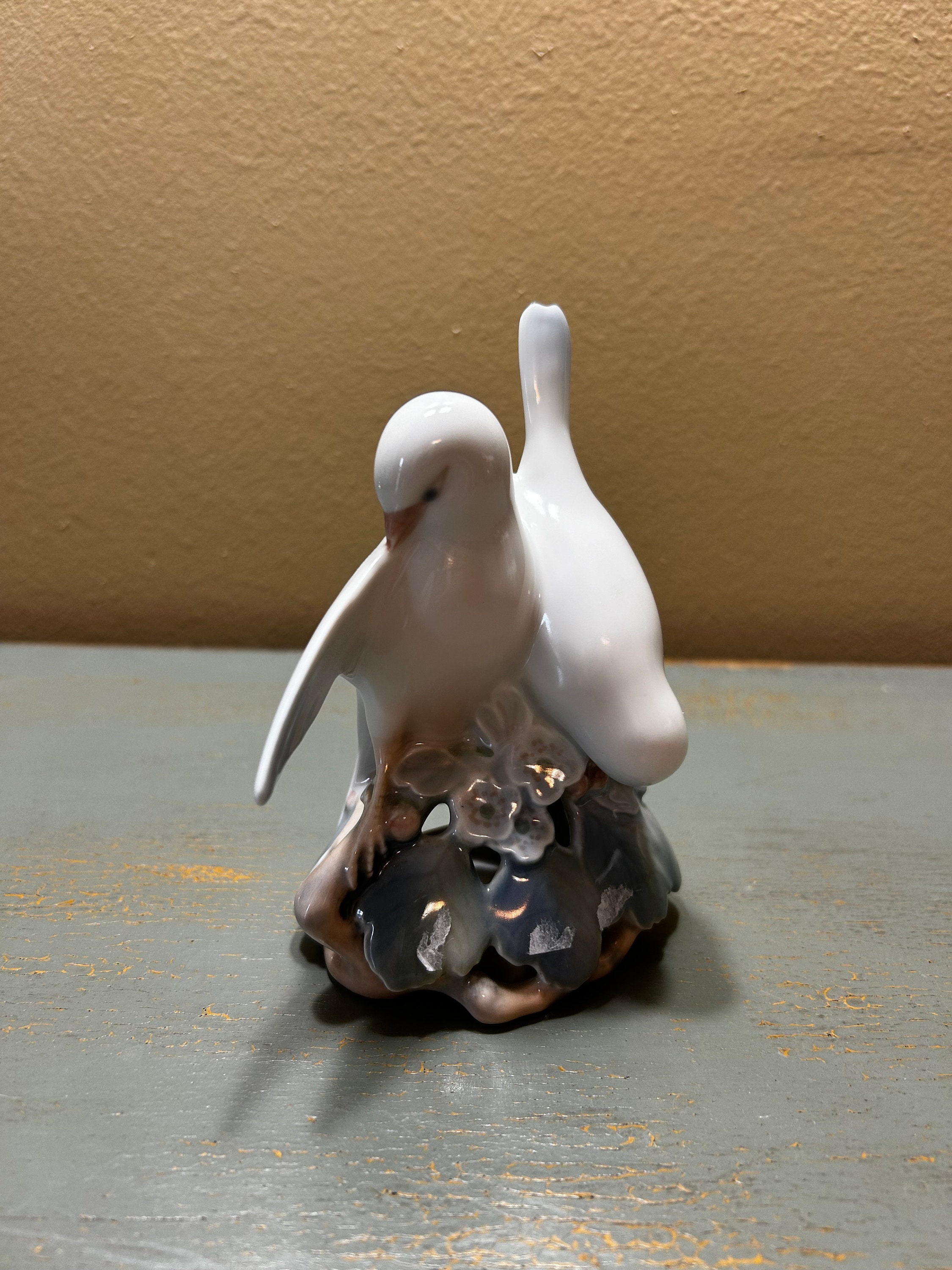 ロイヤルコペンハーゲン　lovebirds 鳥置物　ラブバード Lovely Rare Royal Copenhagen / Denmark Figurine ~ Love Birds