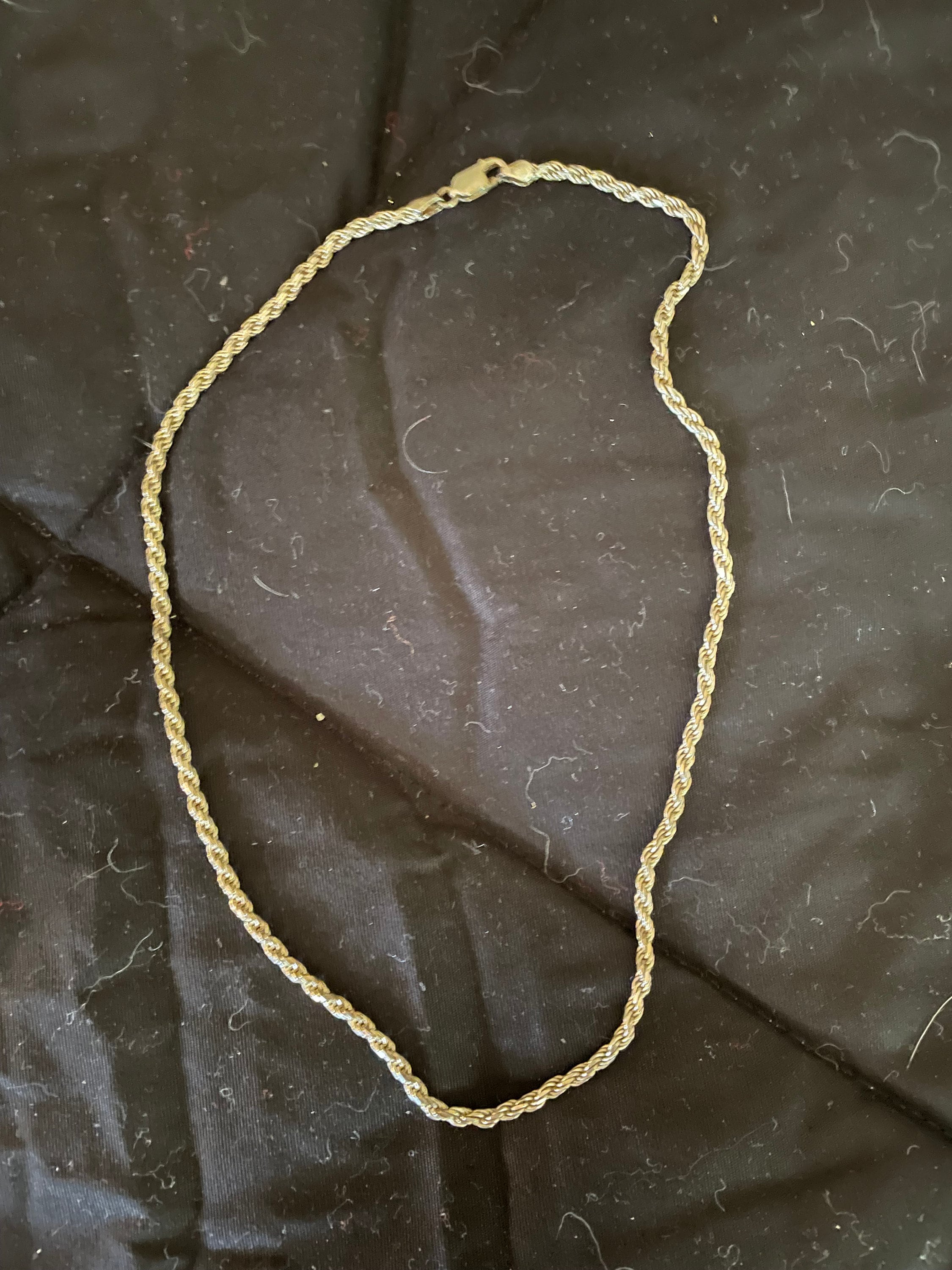926 Solid Silver Italian 20 Rope Necklace Nice Weight Clasp Classic Look Etsy