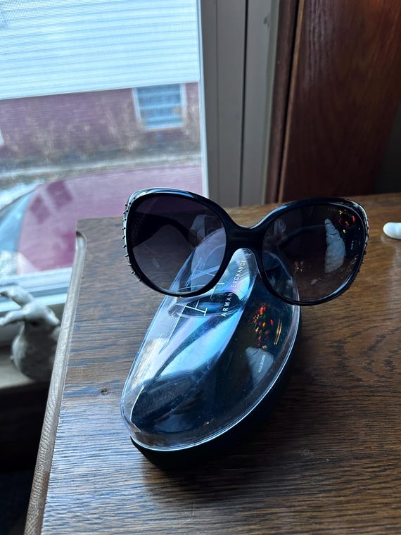 Vintage Armani Exchange Women Oversized Sunglasses ~ Black  display picture 1
