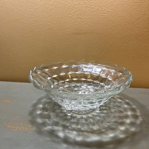 Vintage Whitehall Clear 10&quot; Footed Bowl ~ Looks Great With Fostoria America ~ Mid Century Accents