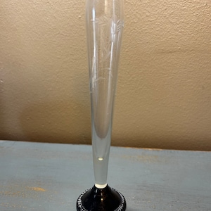 Vintage Hand Etched Footed Crystal Vase ~ Floral Design ~ Sterling Silve Base