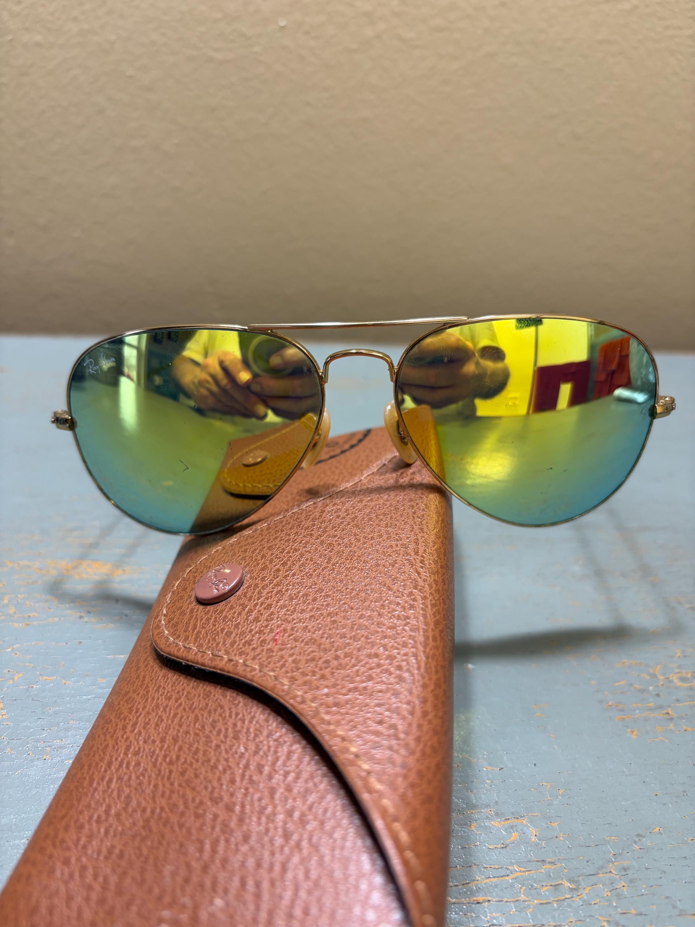 Gold Ray Ban Green - Etsy