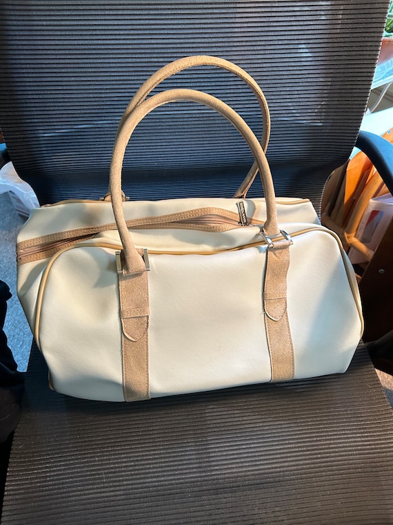 Vintage Estee Lauder Duffel Bag zweifarbig hochwertige Qualitat stilvolles Stuck tolles Geschenk Etsy