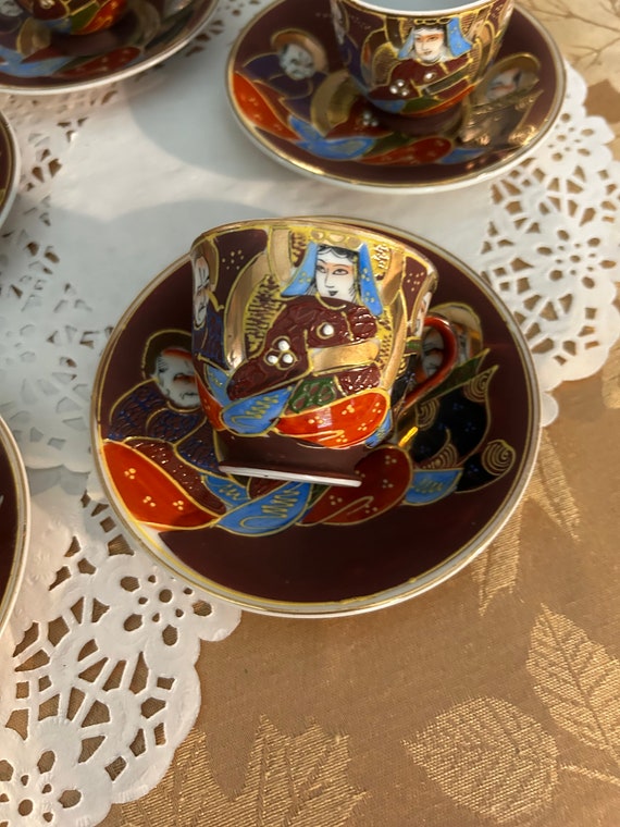 TOGNANA set vintage servizio 6 tazze e piattini e zuccheriera porcellana bianca per tè o caffè anni '70 made in Italy - Italia