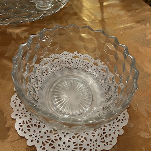 Vintage Fostoria AMERICAN Crystal 8.25&quot; Round 5&quot; Deep Serving Bowl ~ Very Nice!
