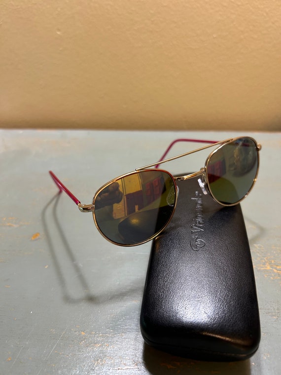 Vintage Go Pink Steve Madden Aviator Sunglasses ~ 