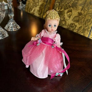 Beautiful Vintage Madame Alexander Pink Gown Cinderella 8” Doll ~ Original Hang Tags Attached ~ Nice Collector Addition
