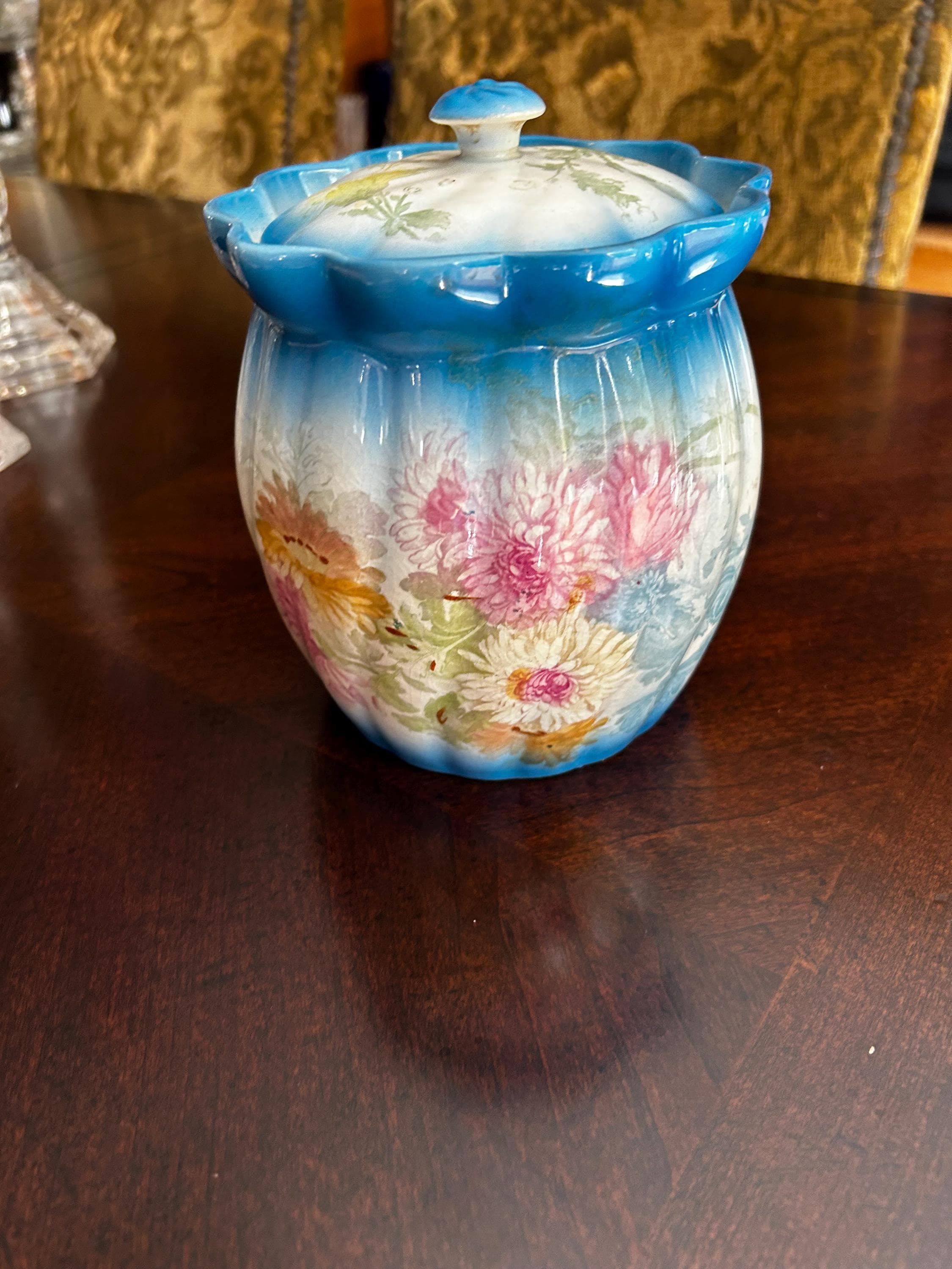 Antique Biscuit Jar - Etsy