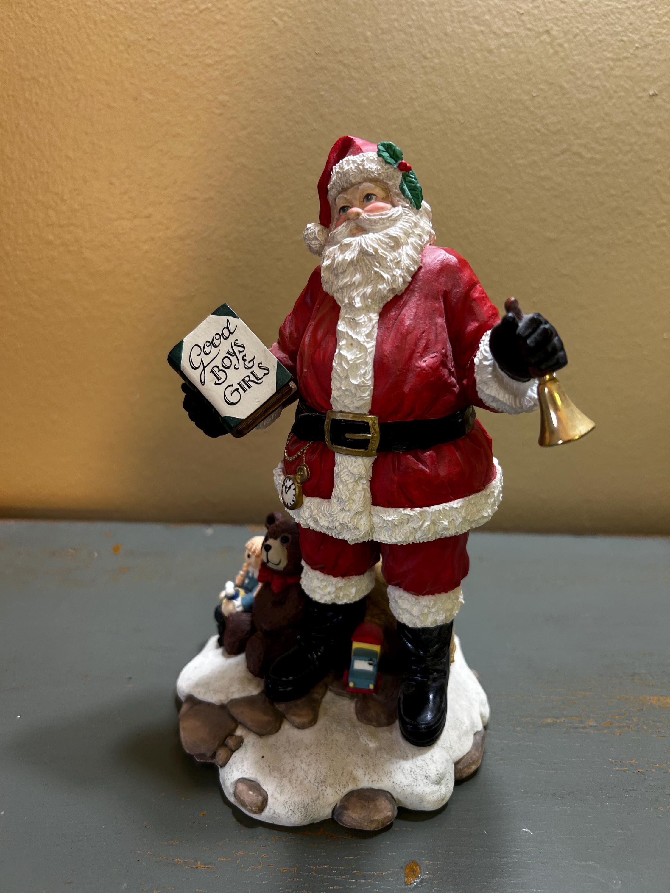 ハミルトンコレクション　陶器製サンタクロース Outstanding Vintage Classic USA Santa Christmas Figure ~ From the