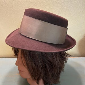 Nice Vintage Champ Brown Kasmir Pork Pie Hat ~ Ohio Mens Store ~ 1940&#39;s Style