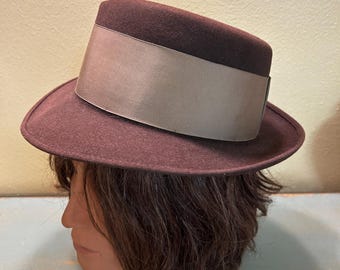 クラシックなフェドーラハット | ダークブラウンのピュアウール製