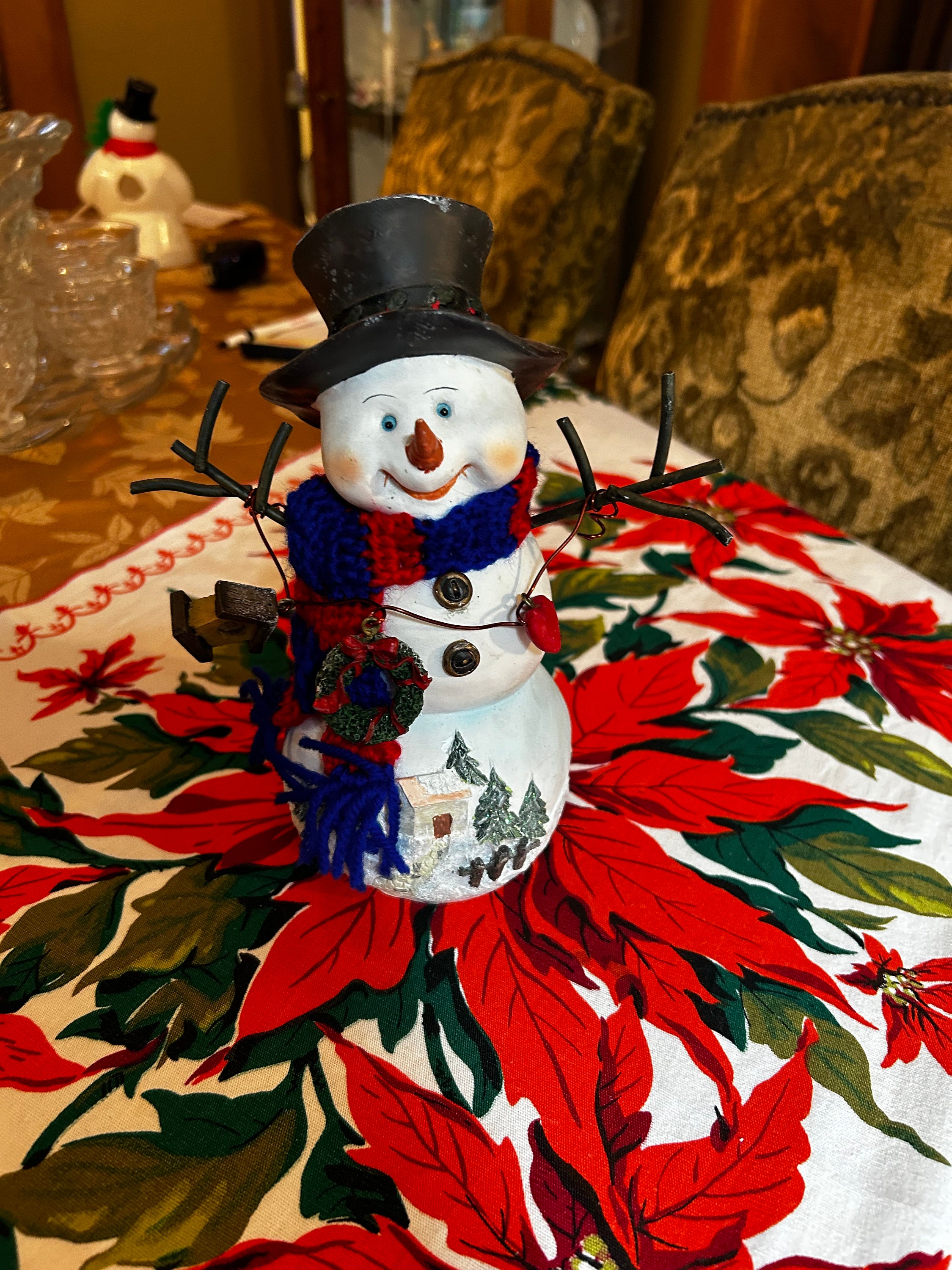Knit Snowman Hat - Etsy