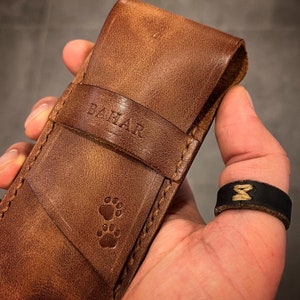 Portapenne in pelle, astuccio per penne in pelle, astuccio per penne in pelle personalizzato, astuccio per penne artistiche, astuccio per penne stilografiche, cover per penne personalizzate, regalo in pelle