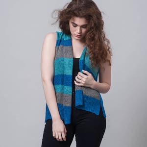 Summer Knits, Sleeveless Knit, Boho Tops, Crochet Top, Cotton Summer Top,  Sleeveless Top, Knit top, Summer Knitwear, Light Top
