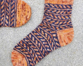 Fall is coming socks - Pattern Only -  Digital Pattern in English/Norwegian