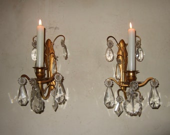 Crystal Sconces Etsy