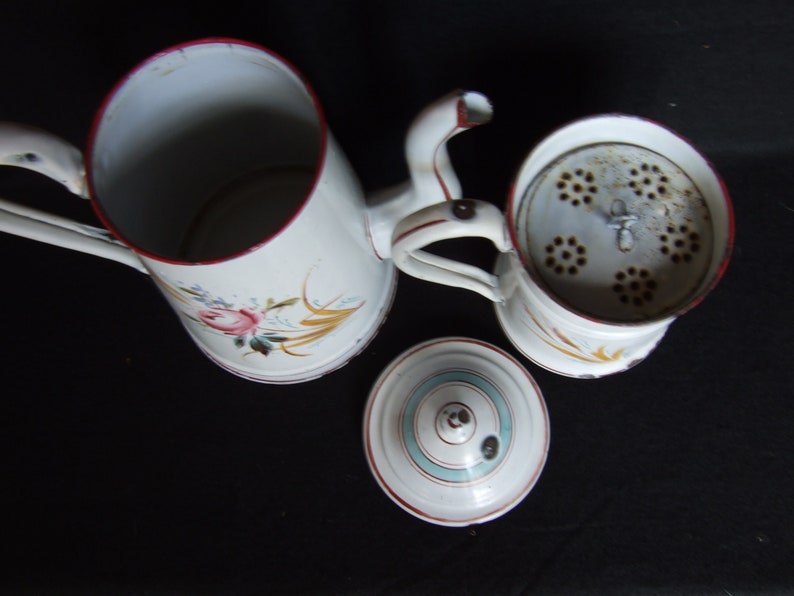 ANTIQUE VINTAGE FRENCH Enamelware Graniteware Biggin Coffee Etsy