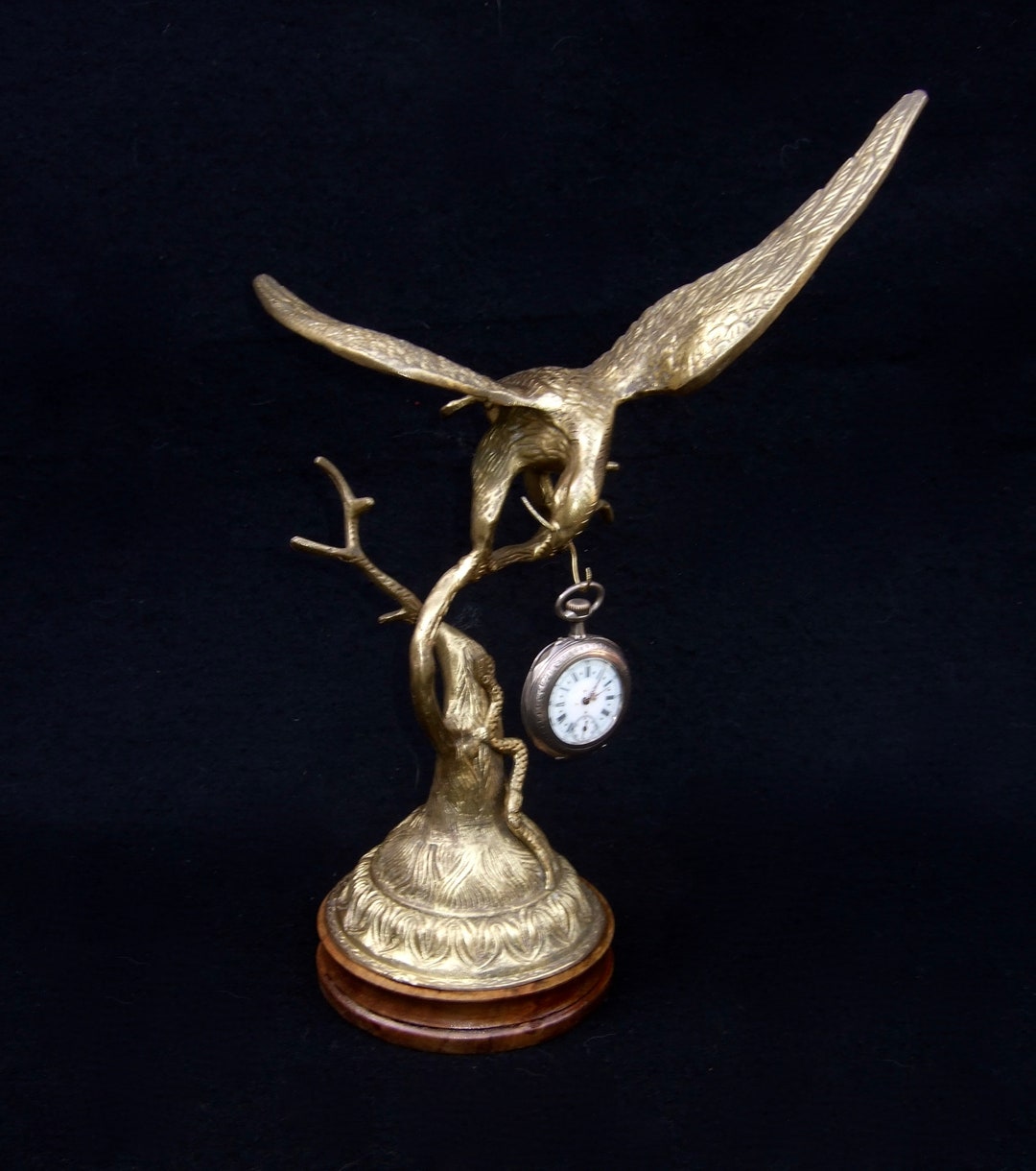 ANTIQUE FRENCH BRONZE Large Pocket Watch Stand Display Etsy