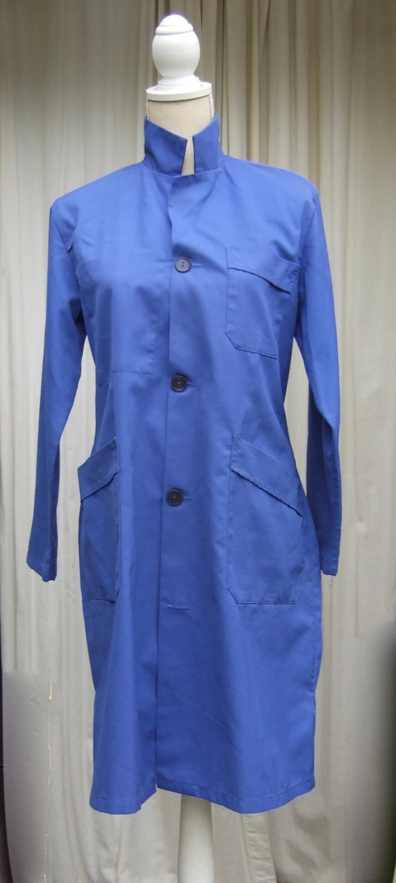 Vintage blue cotton mix French work wear chore wea