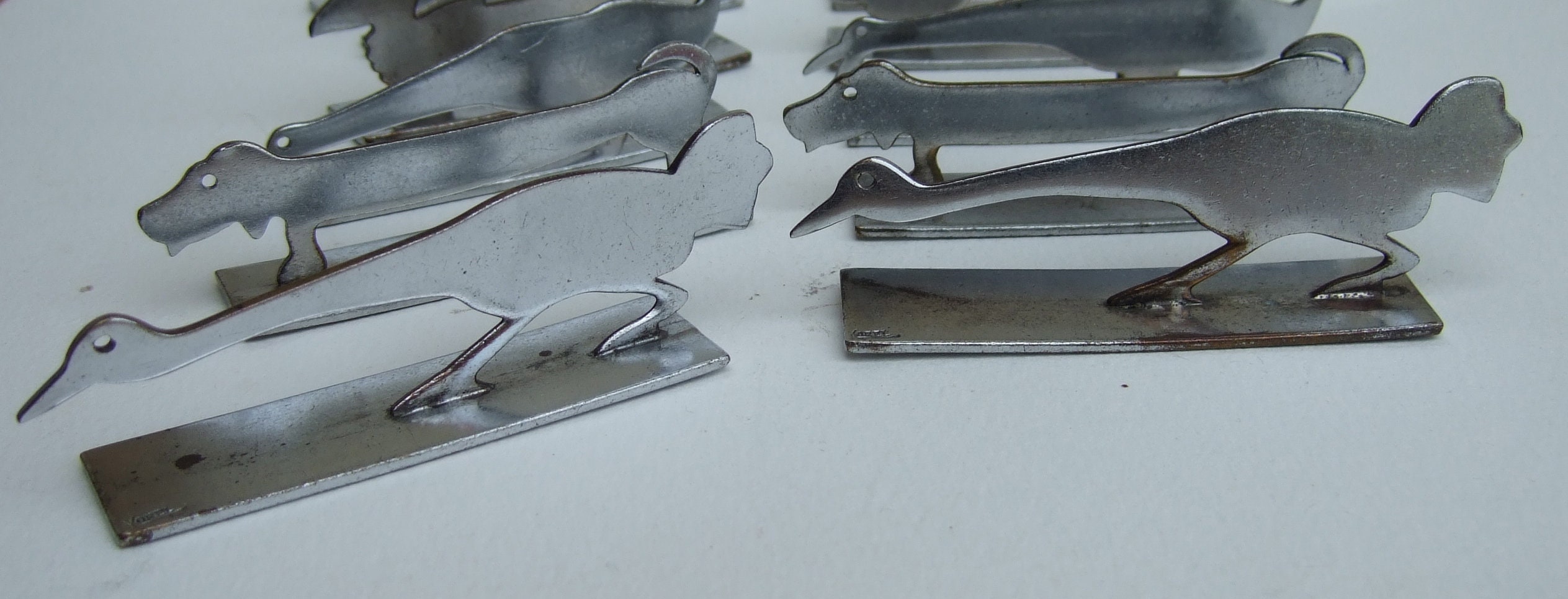 ⭐️4個セット⭐️フランスアンティーク⭐️ナイフレスト 純銀P