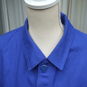 Vintage 50&#39;s indigo blue French work wear chore wear jacket