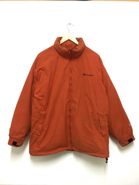 champion puffer bomber jacket