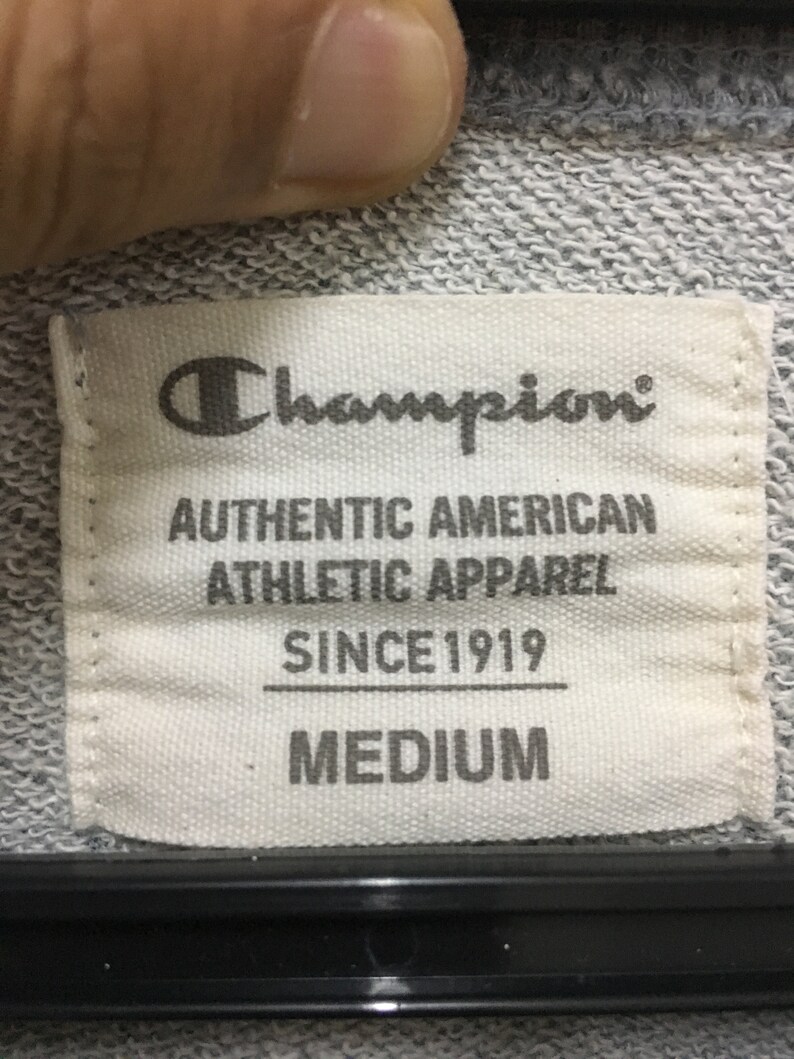 Rare Champion Sweatshirt Sweater Crewneck jumper pullover size m men long sleeve spellout