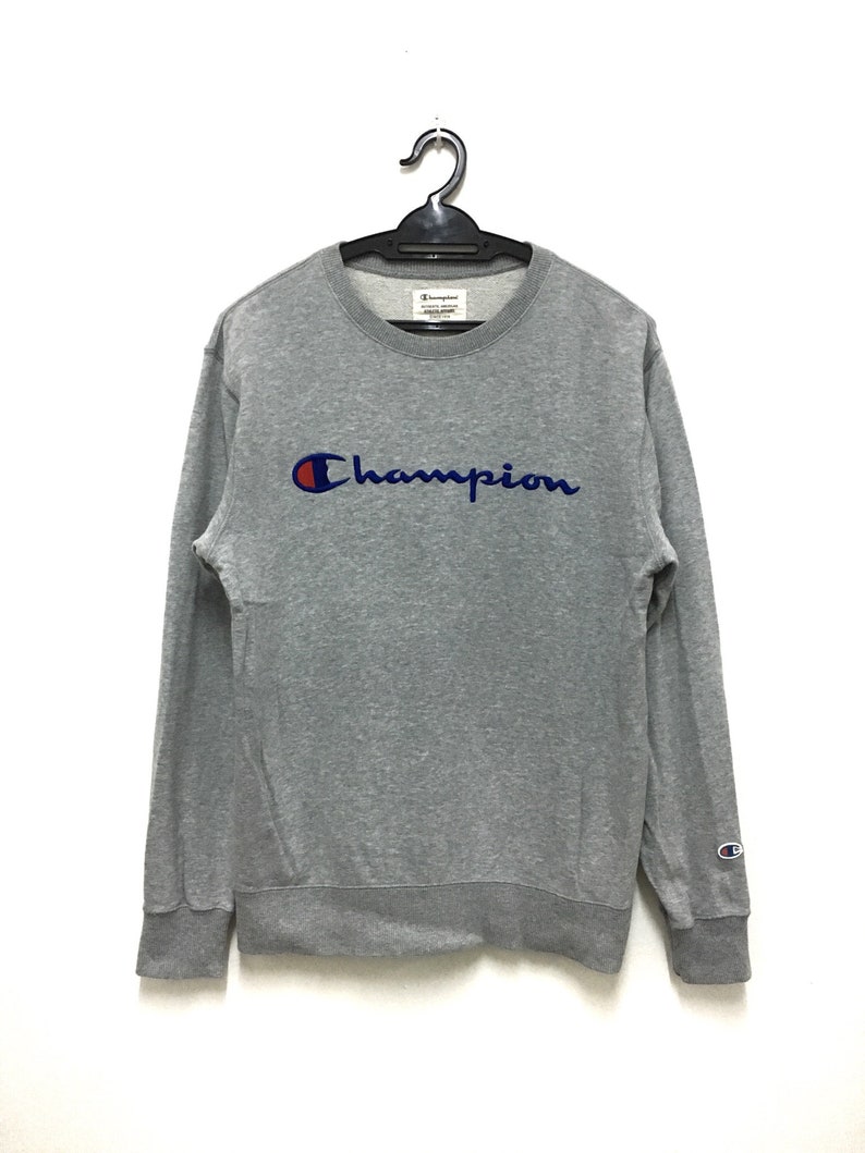 Rare Champion Sweatshirt Sweater Crewneck jumper pullover size m men long sleeve spellout