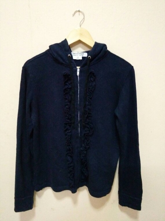 commes des garcons zip hoodie