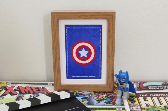 Citation De Captain America Fr Impression Marvel Fr Etsy