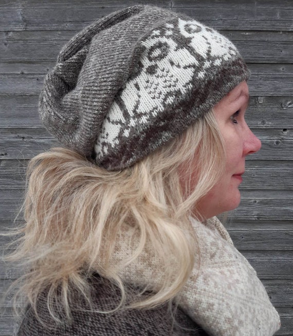 Knitted Winter Hat With Owl,soft and Casual Christmas Gift,knitted