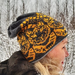 Bonnet Happy Tiger Year, bonnet d'hiver, accessoires d'hiver doux et décontractés, beau cadeau avec un tigre, réconfortant la vie.