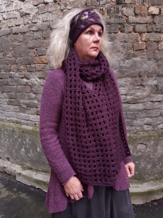 Sciarpe Uncinetto Lana Per Sciarpe Fatte Con Le Mani Sciarpe Fatte