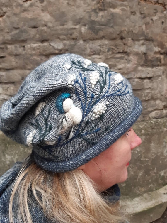 Knitted Merino Wool Beanie Hat for 