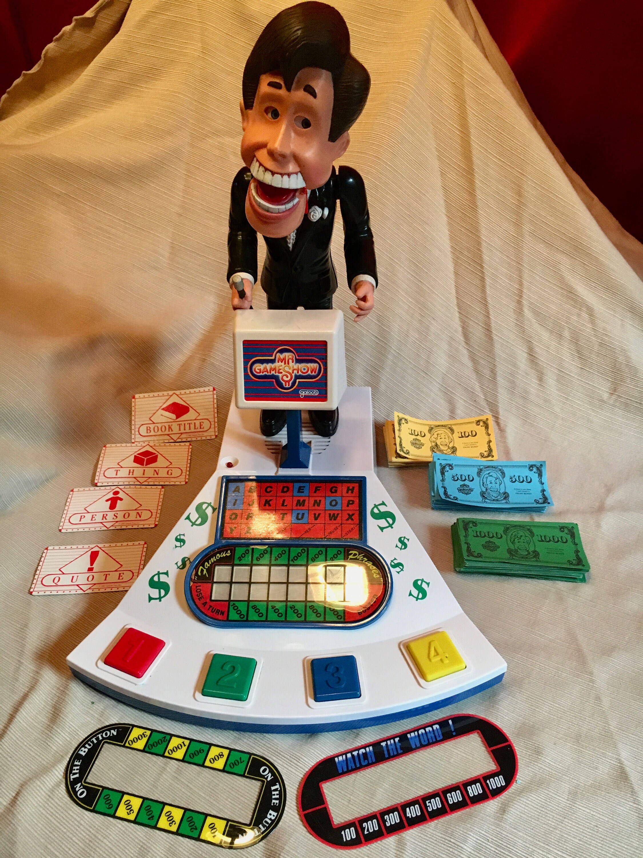 Vintage Gus Glitz as Mr. Gameshow Game Galoob Complete + Extra Cassettes ~Nice! | #428964521
