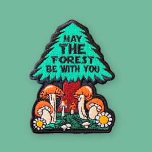 May The Forest Be With You Embroidered Iron-on patch