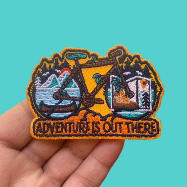 Adventure Is Out There Embroidered Iron-on patch