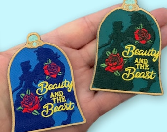 Beauty and the Beast Patch "Tale As Old As Time" Embroidered Iron-on patch (LIMITED QUANTITY) (Use personalization notes to specify design)