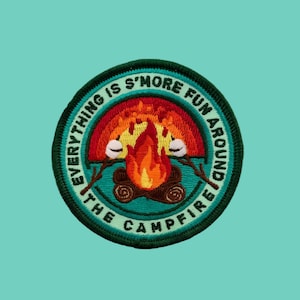 Everything is S’more Fun Around The Campfire Embroidered Iron-on patch