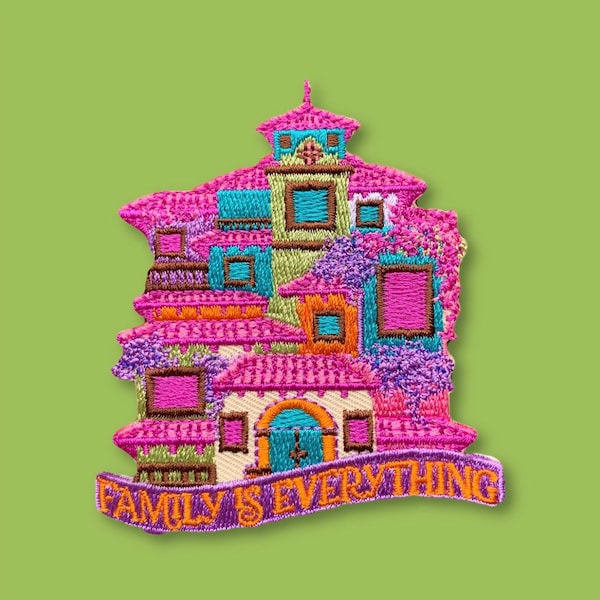 Encanto inspired casita, Embroidered Iron-on patch