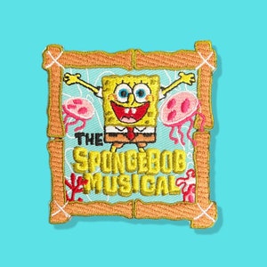 The Spongebob Musical, Broadway Nickelodeon Embroidered Iron-on patch