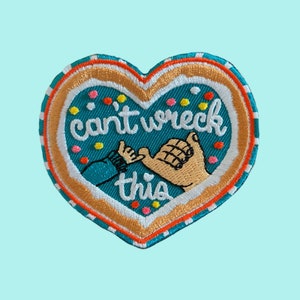 Wreck-it-Ralph Inspired &quot;Can&#39;t wreck this&quot; Embroidered Iron-on patch