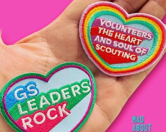 Leaders Rock, Volunteers The Heart and Soul of Scouting, Troop Awesome Embroidered Iron-on patch